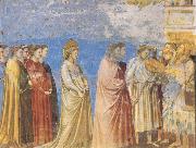 GIOTTO di Bondone The Marriage Procession of the Virgin France oil painting artist